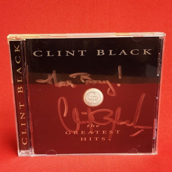 Clint Black The Greatest Hits 1996 CD Signed - Picture 1 of 8